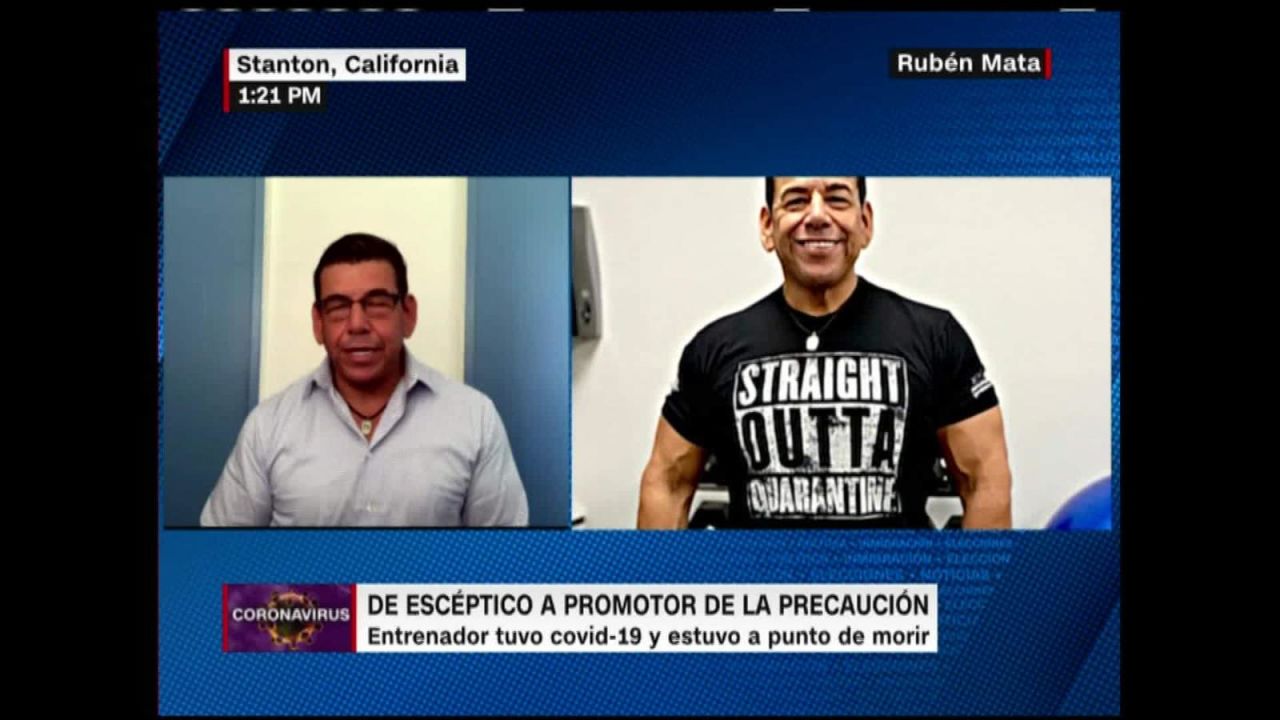 CNNE 874524 - fisiculturista esceptico que casi muere por covid-19, ahora promueve precaucion
