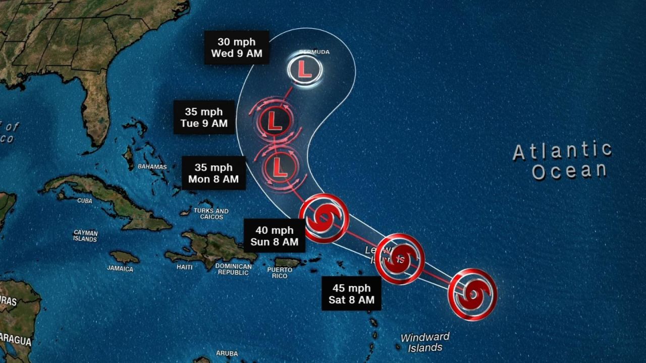 CNNE 875021 - avanza tormenta josephine y potencial ciclon en las carolinas