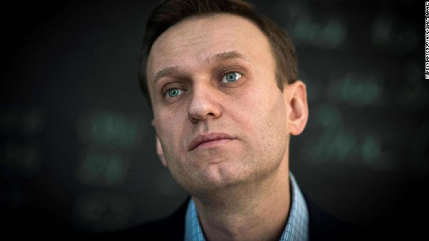 El líder de la oposición rusa Alexey Navalny durante una entrevista en Moscú el 16 de enero de 2018.
