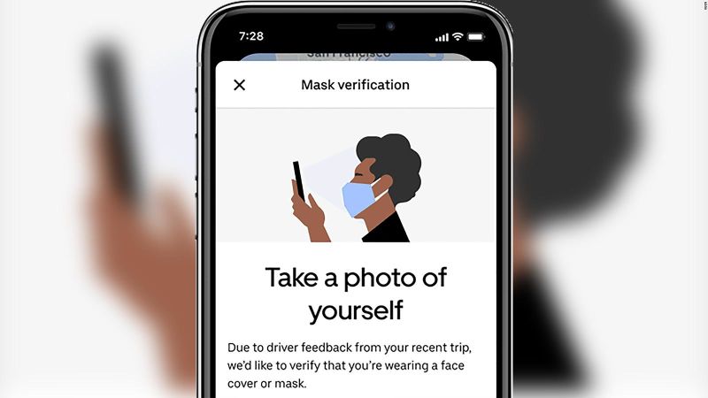 Uber toma una nueva medida para verificar que pasajeros y conductores llevan mascarilla | cnn