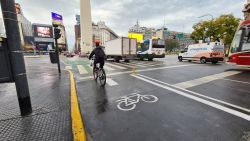 CNNE 898794 - las bicicletas llegan al obelisco