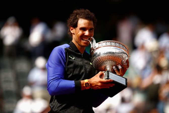 2017: Tras dos años de ‘sequía’ en París, Nadal derrota al suizo Stanislas Wawrinka y conquista su décimo título en el Abierto de Francia. Crédito: Adam Pretty/Getty Images