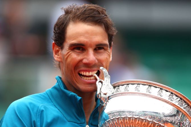 2018: El español sale victorioso ante el austriaco Dominic Thiem. Crédito: Clive Brunskill/Getty Images