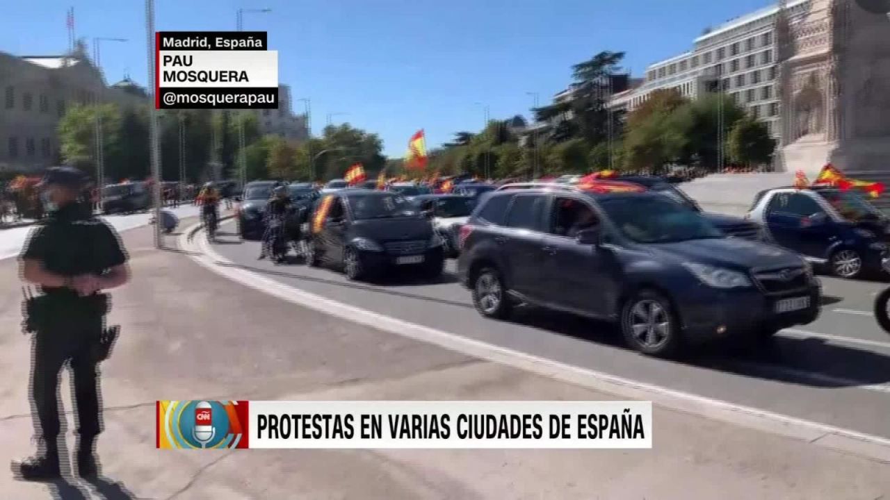 CNNE 904845 - protestas por el estado de alarma en madrid