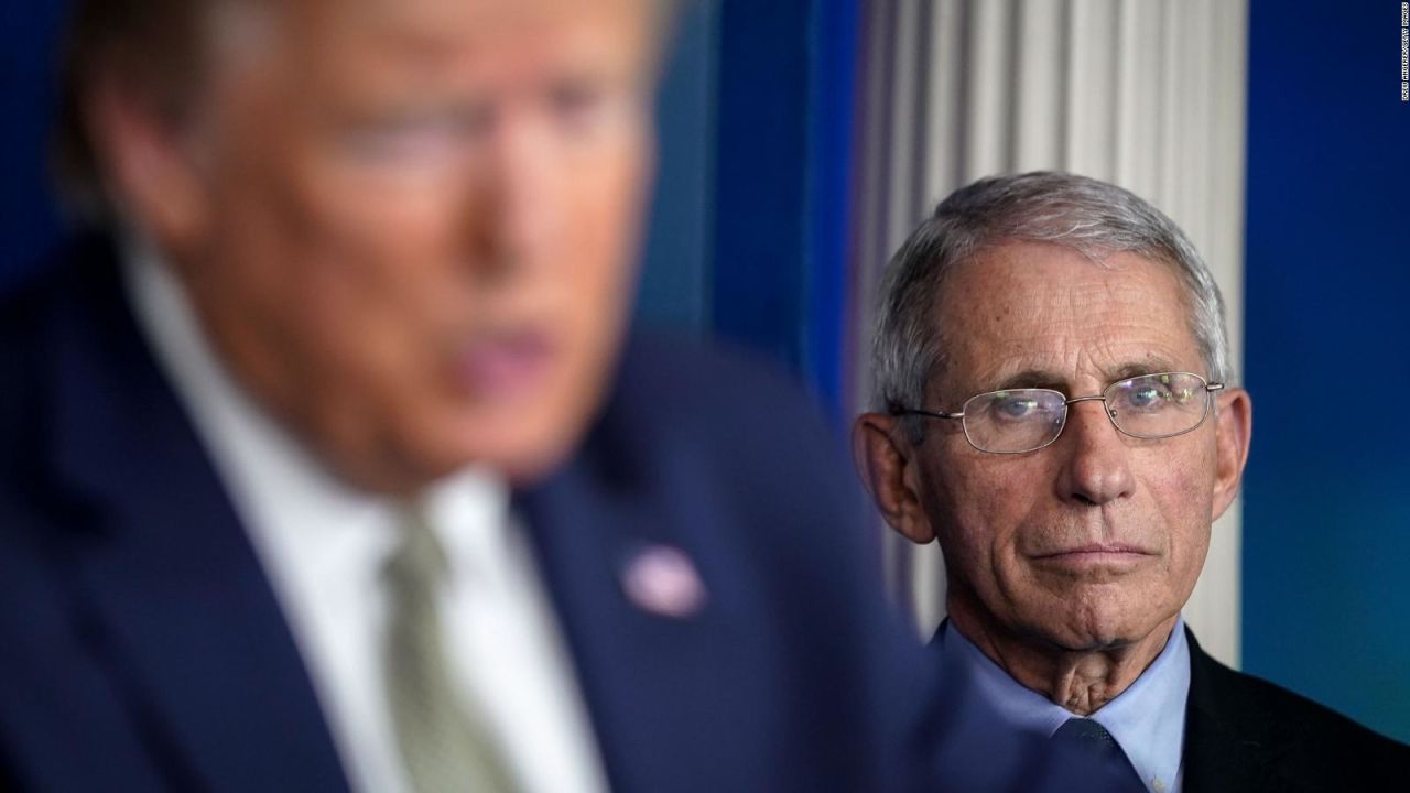 CNNE 905142 - el dr- fauci le reclama a trump por anuncio publicitario