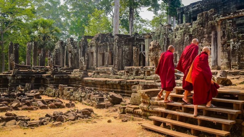 8. Templos de Angkor, Camboya: este grupo de templos sagrados rodeados de selva es el número ocho en la lista de Lonely Planet.