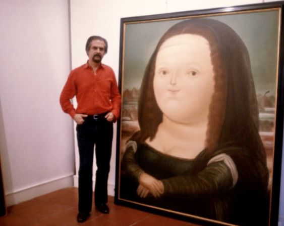 Botero junto a una de sus obras. Crédito: Mari Rodríguez Ichaso