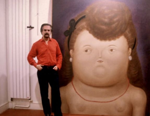 Botero junto a una de sus obras. Crédito: Mari Rodríguez Ichaso