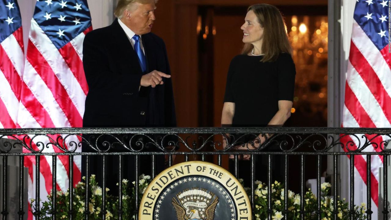 CNNE 909965 - amy coney barrett llega a la corte suprema