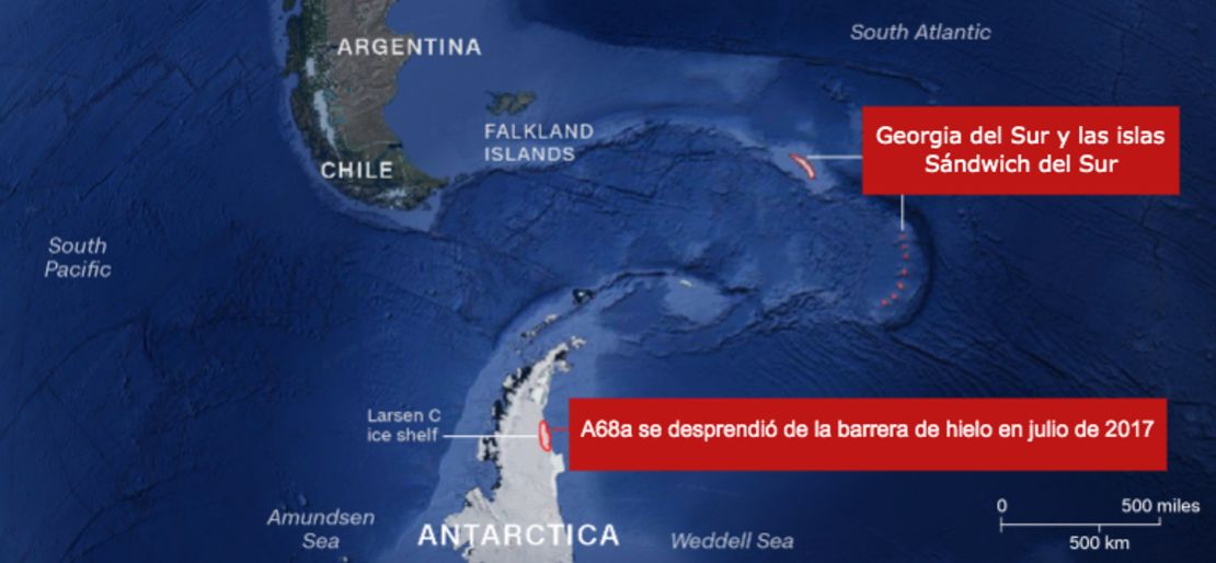 Fuente: Google Earth, Agencia Espacial Europea.Gráfico: Natalie Croker, CNN.