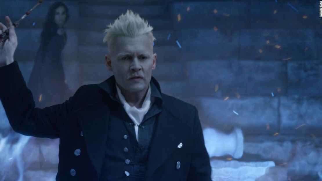 Johnny Depp en 'Fantastic Beasts: The Crimes of Grindelwald'.