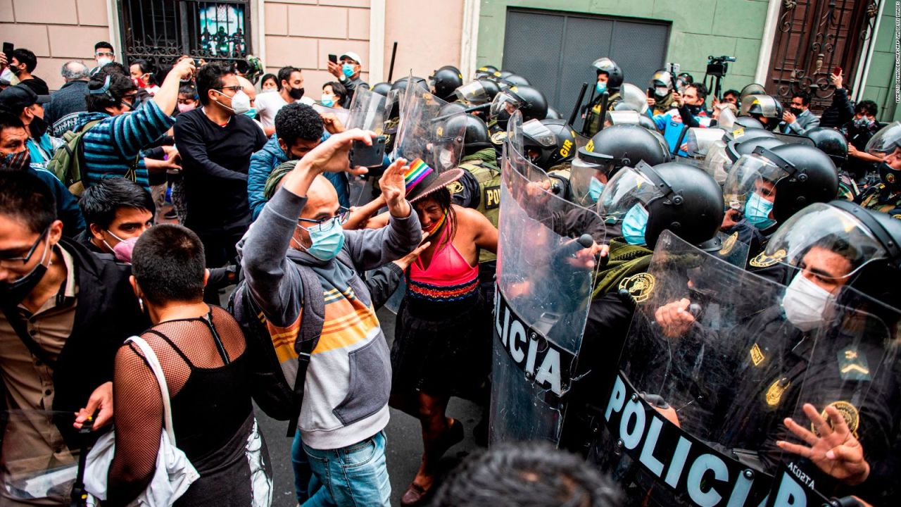 CNNE 916009 - protestas en peru contra la presidencia de merino