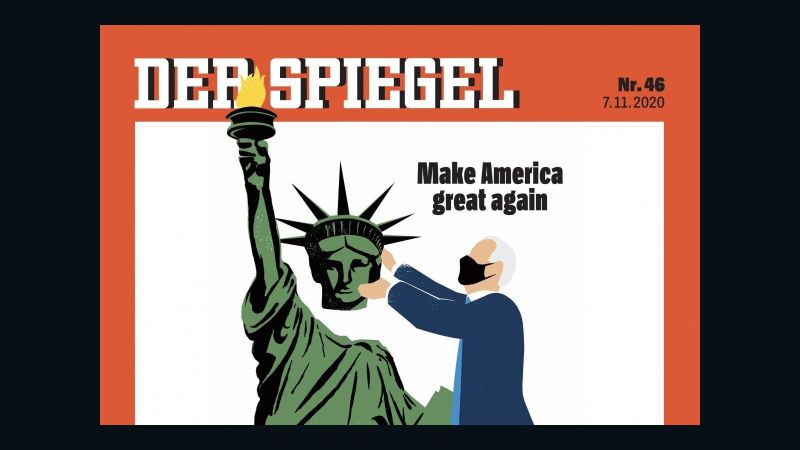 Revista repite la famosa portada de donald trump después de la victoria de joe biden | cnn