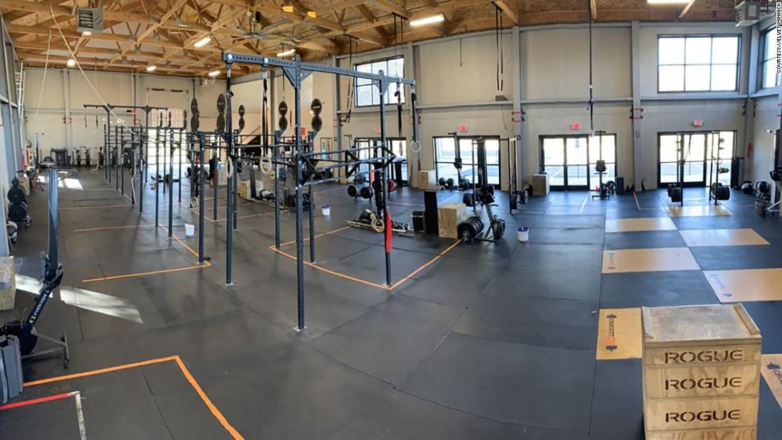 El nuevo diseño de gimnasio de 460 Fitness en Blacksburg, Virginia.