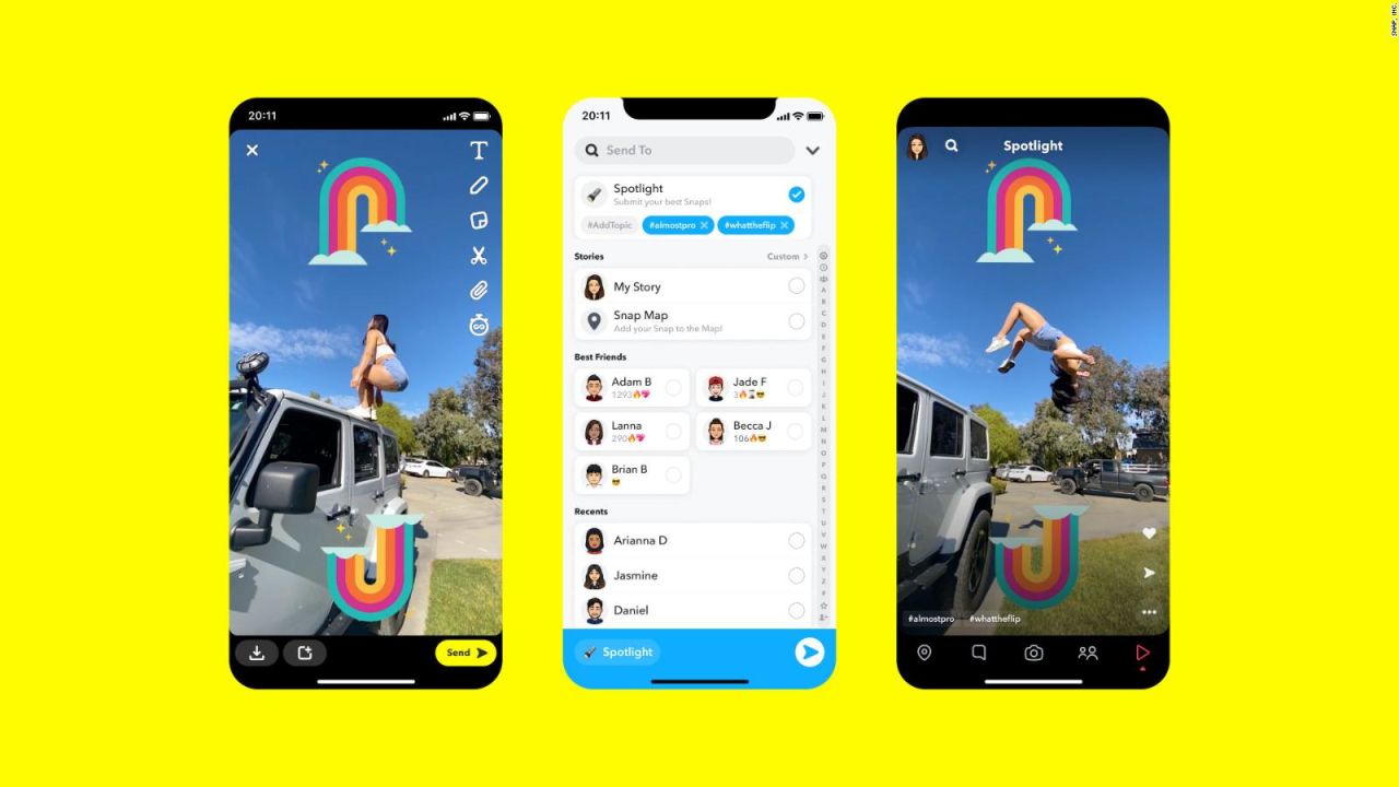 CNNE 921124 - snapchat presenta nueva funcion spotlight en su app