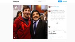 CNNE 921598 - messi despide a maradona en redes sociales