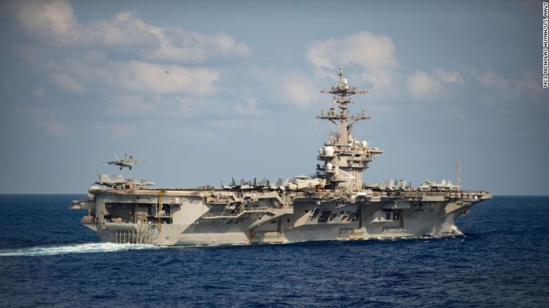 El portaaviones USS Theodore Roosevelt, de la marina de Estados Unidos.