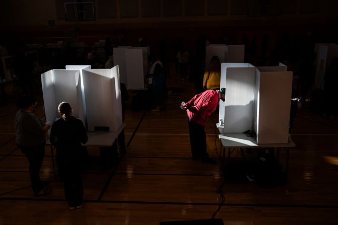 3 de noviembre – Electores emiten sus votos en Columbus, Ohio. Maddie McGarvey / The New York Times / Redux