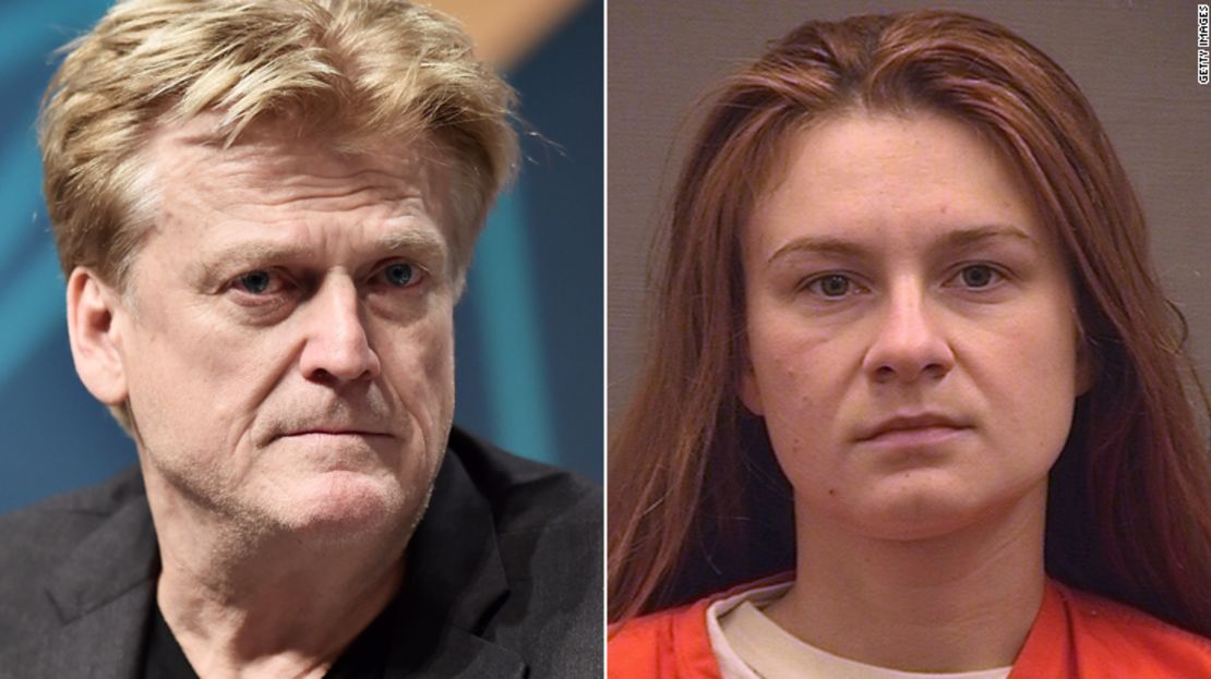 Patrick Byrne y María Butina.