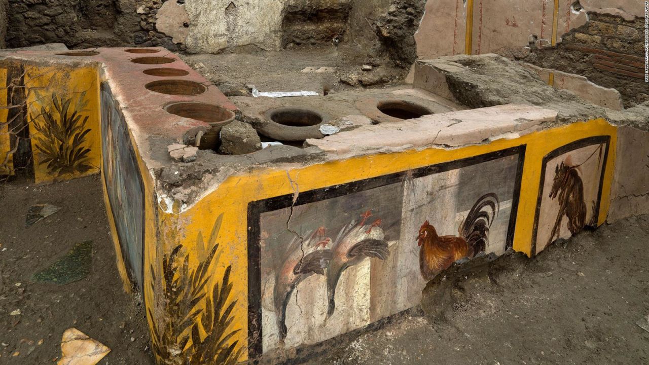 CNNE 933574 - descubren la primera "barra de botanas" antigua en pompeya