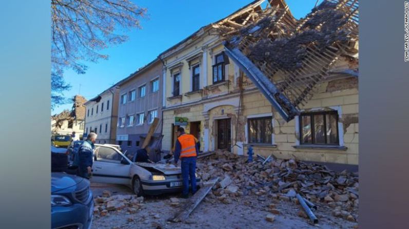 El EMSC dijo que fue el sismo más grande que golpeó a Croacia en lo que va de año, y agregó que podría "generar daños significativos a distancias epicentrales cercanas".