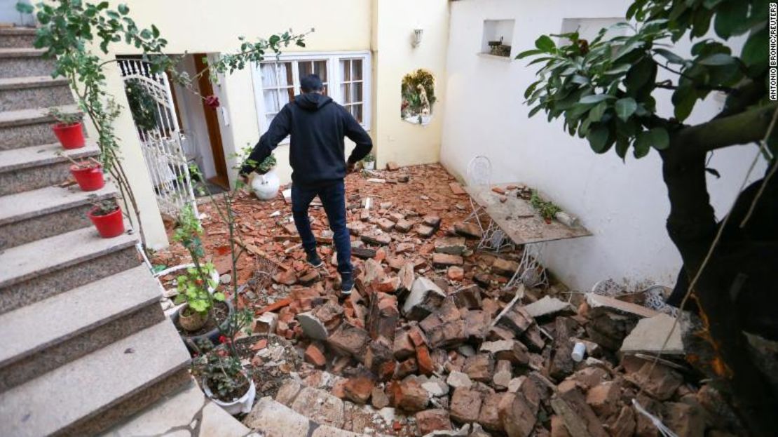 Daños en Zagreb, Croacia, tras el sismo.