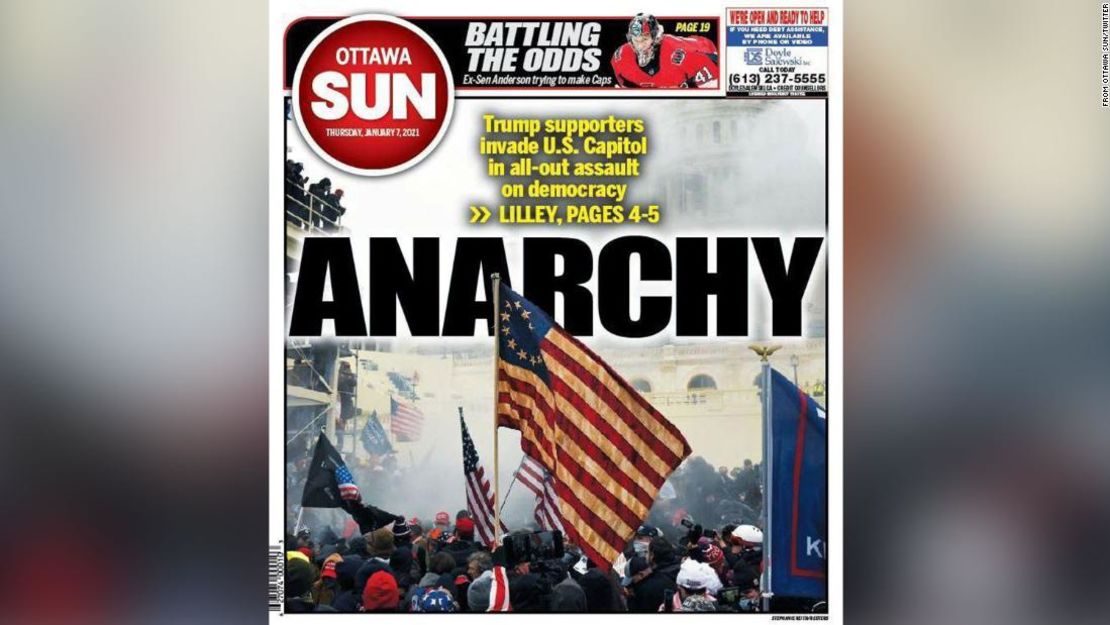 Ottawa Sun: "Anarquía".