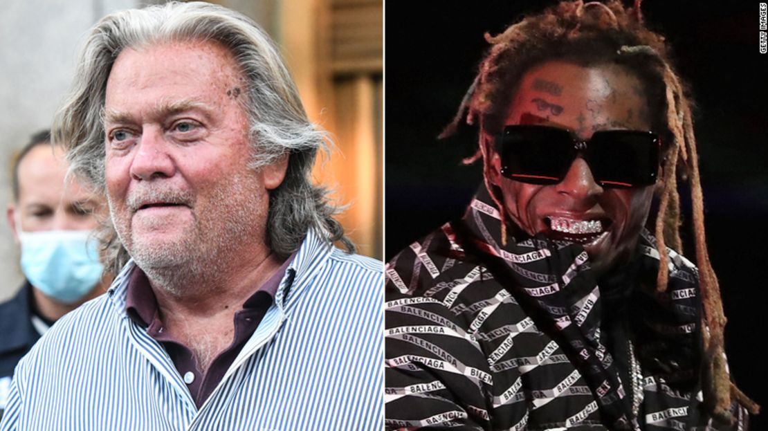 Steve Bannon y Lil Wayne.