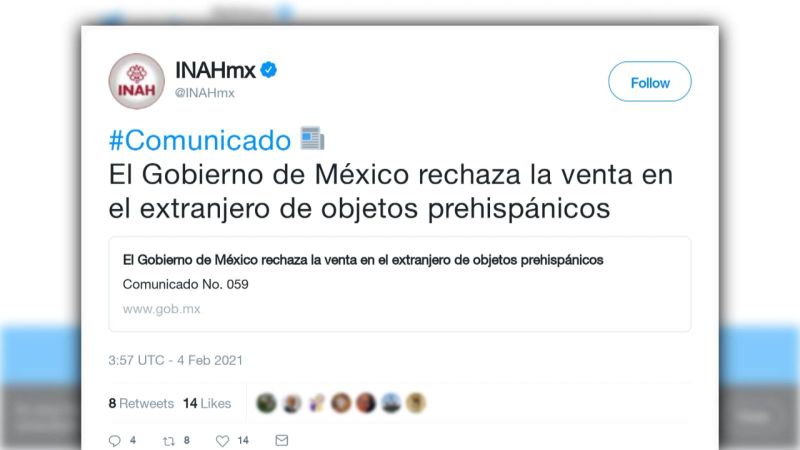 ¿puede méxico acreditar que piezas prehispánicas en subasta corresponden al patrimonio mexicano? | cnn