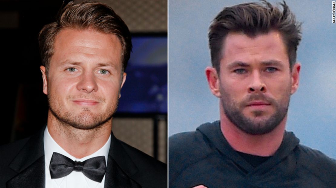 Bobby Holland Hanton (a la izquierda) es el doble de cuerpo de Chris Hemsworth en la próxima película de "Thor".