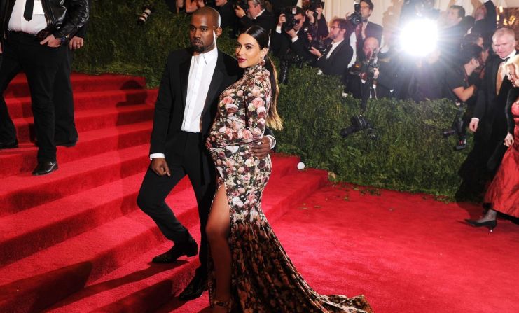 Kim y Kanye asisten a la Met Gala en Nueva York en mayo de 2013.