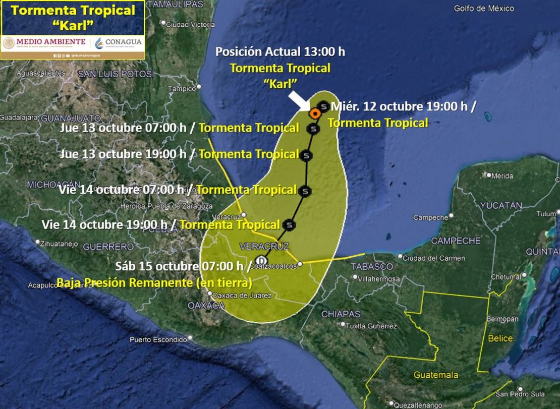 CNNE 9566ae5e - tormenta-tropical-karl-trayectoria