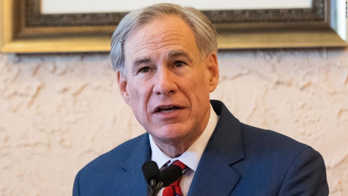 Greg Abbott, gobernador de Texas.