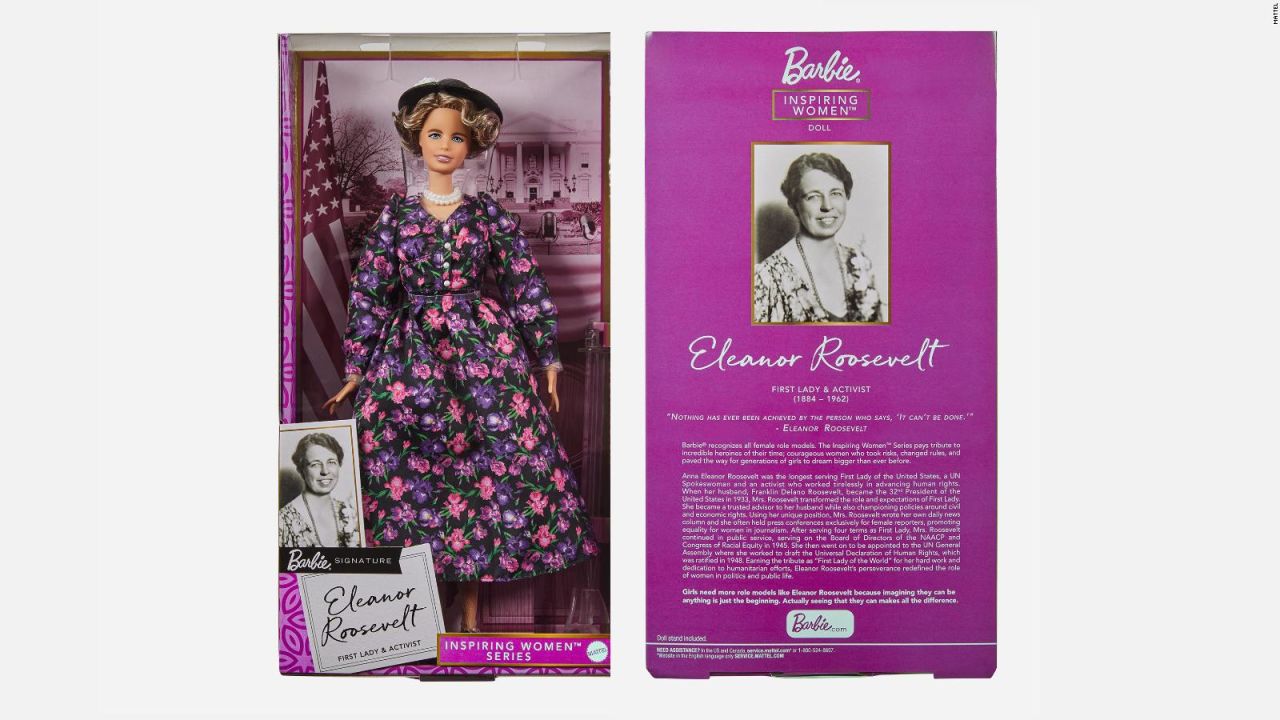 CNNE 962498 - barbie presenta a su modelo de eleanor roosevelt