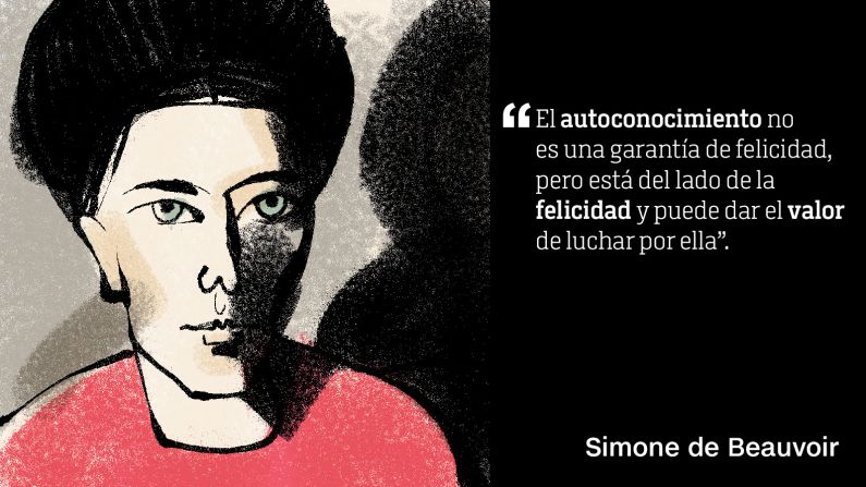 Simone de Beauvoir fue una filósofa existencialista francesa y autora de “El segundo sexo”, publicado en 1949, que se convirtió en un hito en la literatura feminista. Analizó el tratamiento y la percepción de las mujeres a lo largo de la historia. El libro se consideró tan controvertido que el Vaticano lo incluyó en el Índice de libros prohibidos.