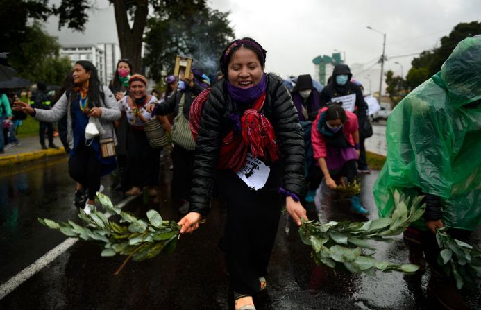 En Quito también hubo manifestaciones por el Día Internacional de la Mujer.