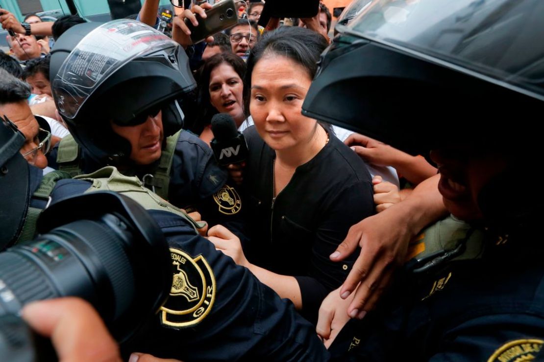 Keiko Fujimori ocupó el primer lugar en una reciente encuesta, pero está bajo investigación por corrupción.