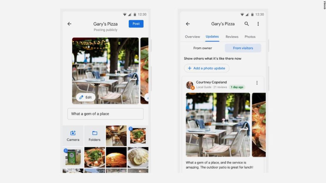 La nueva función de "actualización de fotos" de Google Maps permitirá a los usuarios contribuir con imágenes de los lugares que visitan, sin tener que dejar una reseña completa.