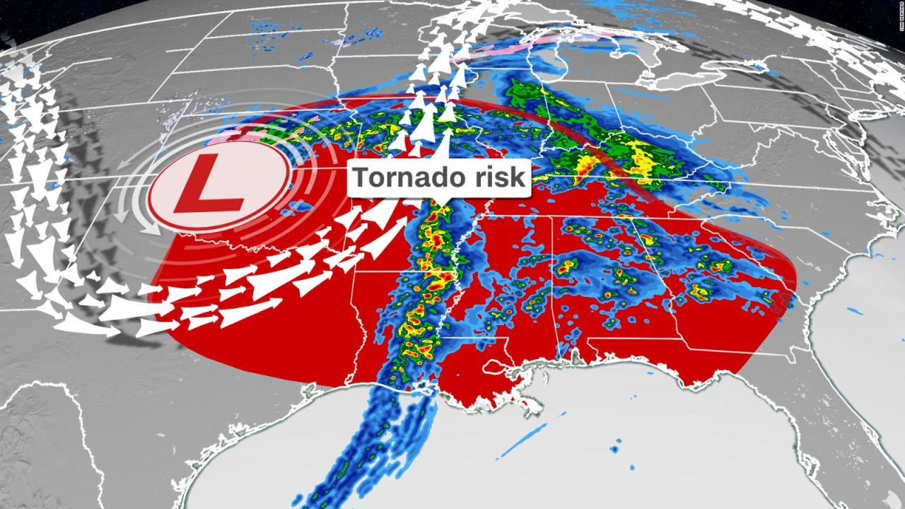 CNNE 967007 - amenaza de tornados y clima severo para el sur de ee-uu-