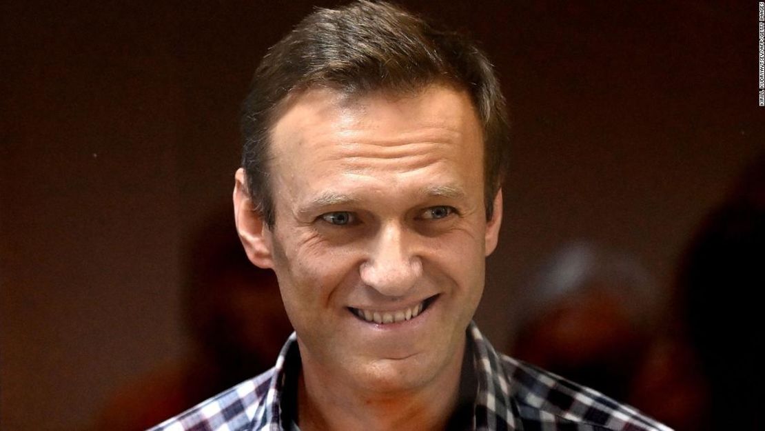 Alexey Navalny durante una audiencia en Moscú el 20 de febrero de 2021.