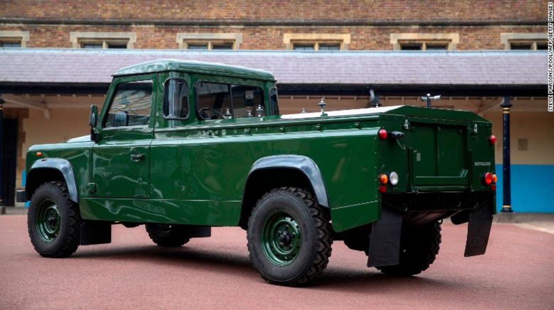 Este Land Rover fue modificado para transportar el ataúd del duque.