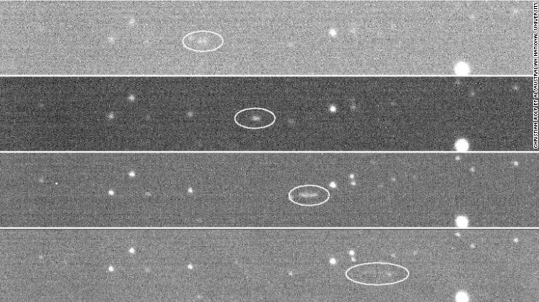 El proyecto SkyMapper pudo captar el asteroide en acción.