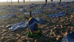 CNNE 987088 - 400 bolsas para cadaveres en la playa de copacabana