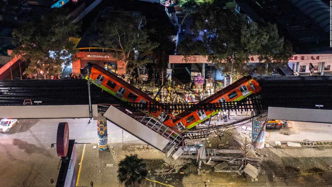 CNNE 988474 - asi fue el colapso de un tramo elevado del metro en cdmx