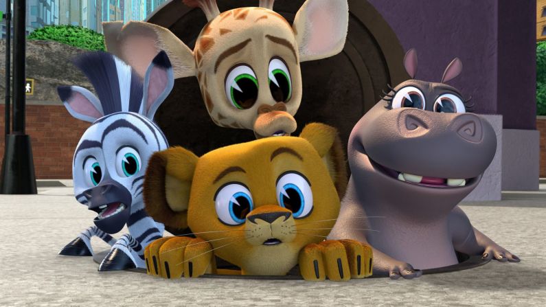 "Madagascar: A Little Wild": Alex, Marty, Melman y Gloria continúan su aventura en la ciudad de Nueva York convirtiéndose en niñeras de una nueva camada de erizos en esta serie animada. (Hulu) DreamWorks