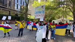 CNNE 990650 - se manifiestan en nueva york para apoyar lucha en colombia