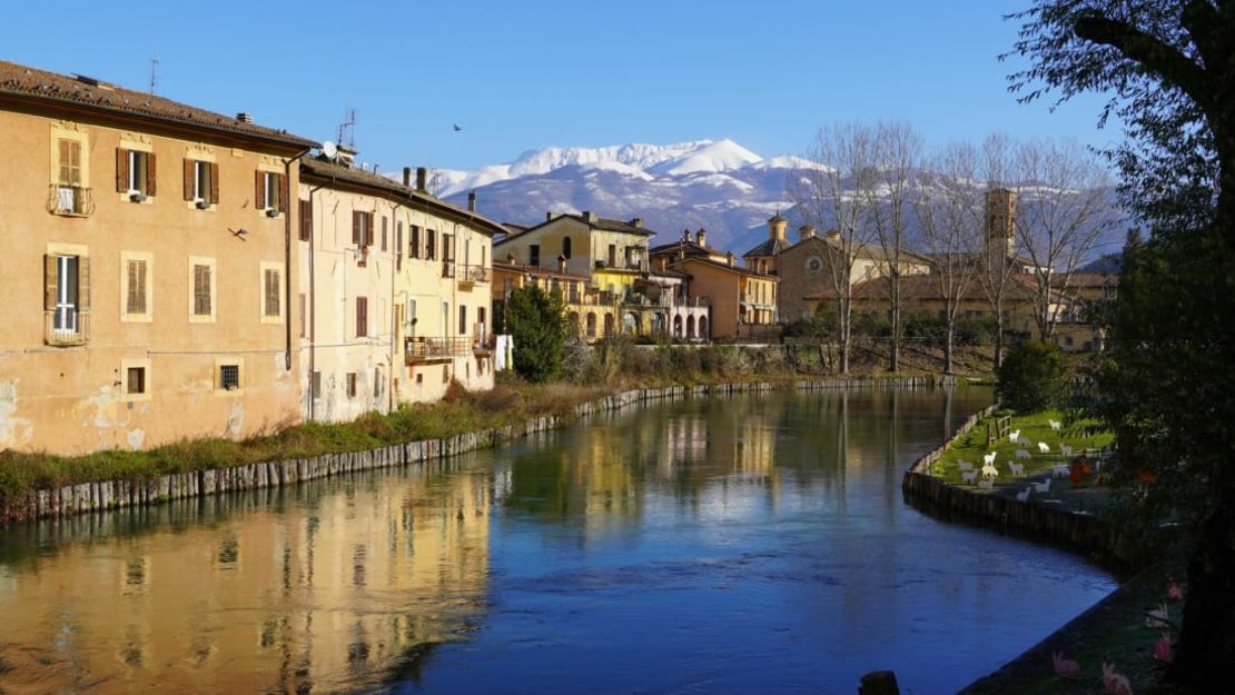 Rieti, no lejos de Roma, también tiene ofertas de alquiler para trabajadores remotos. Foto: Scopri La Sabina