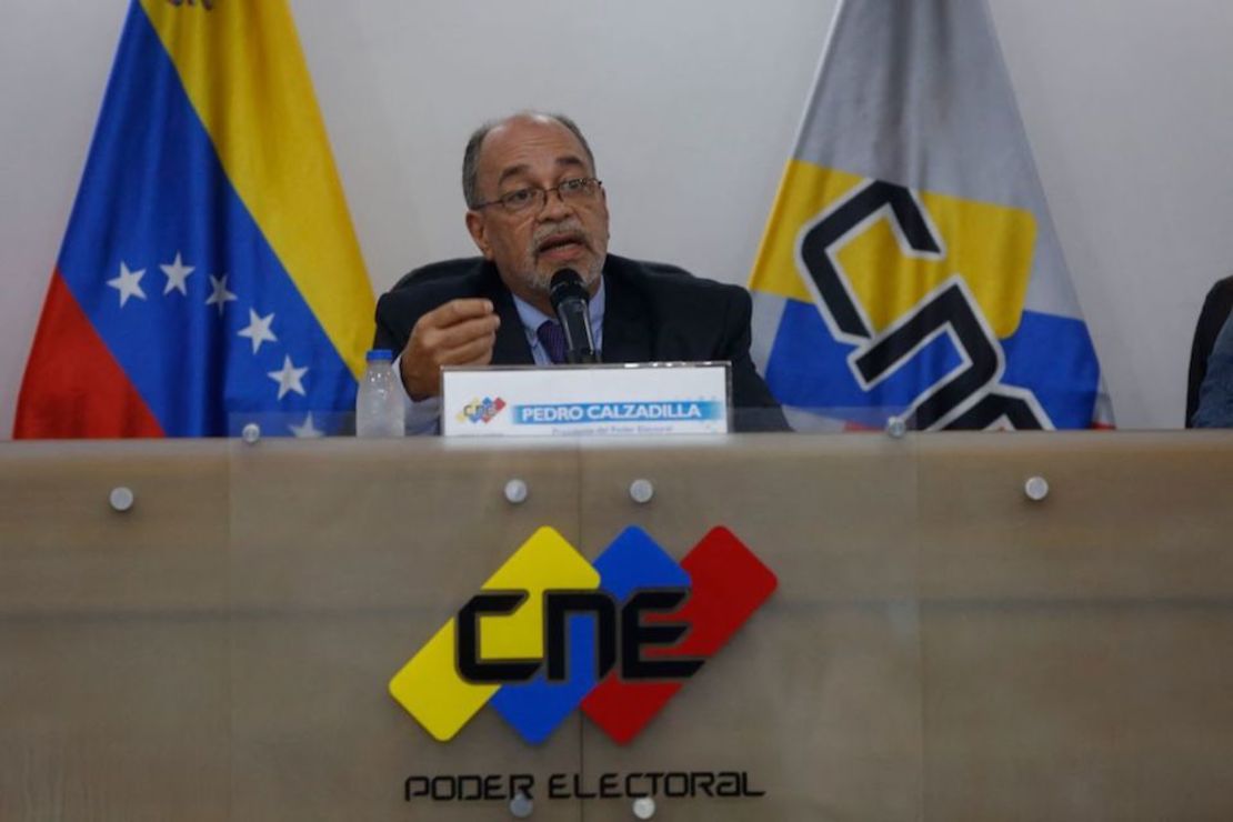 Pedro Calzadilla, Consejo Nacional Electoral de Venezuela.