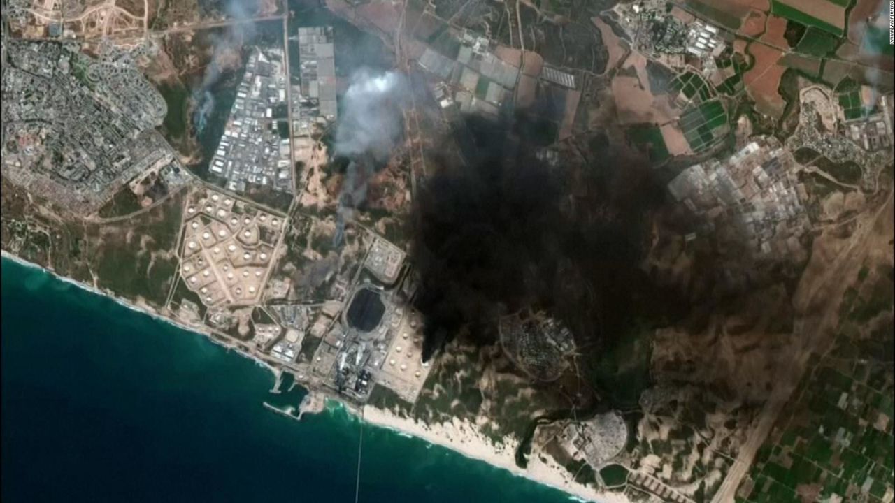 CNNE 995007 - satelite capta la destruccion en israel y gaza