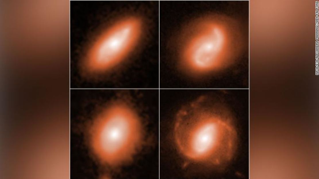 El Hubble capturó imágenes de las galaxias anfitrionas en las que se rastrearon las ráfagas rápidas de radio.